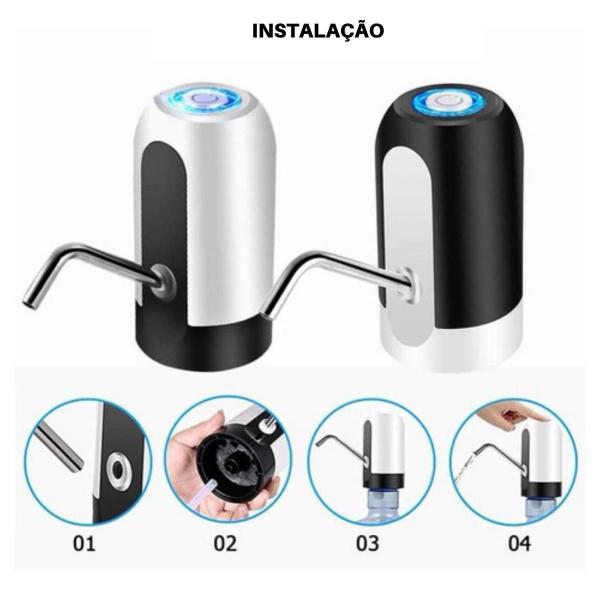 Imagem de 3 Bomba Dispenser Recarregável Usb Bebedouro Galão Água Pre