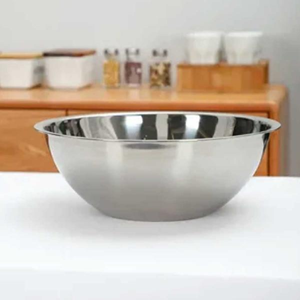 Imagem de 3 Bowl Tigela Em Aço Inox 460ml Profissional Bacia Cozinha