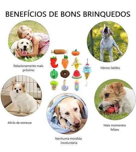 Imagem de 3 Brinquedos Pet Pelucia Cachorro Chihuahua Pinscher Shitzu Lulu da Pomerânia Yorkshire Spitz Lhasa