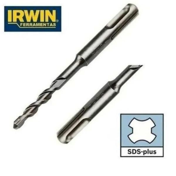 Imagem de 3 Broca Concreto Engate SDS  Martelete 10mm X 160mm Irwin