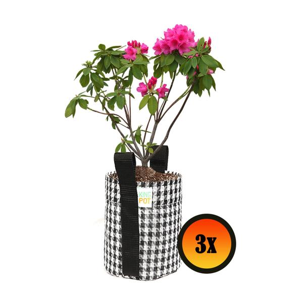 Imagem de 3 Cachepot Vaso de Plantas 7 Litros de Tela Decoração Cultivo