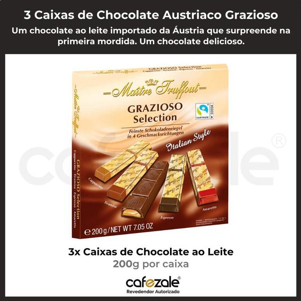 Imagem de 3 Caixas de Chocolate Austríaco, Grazioso, Maître Truffout