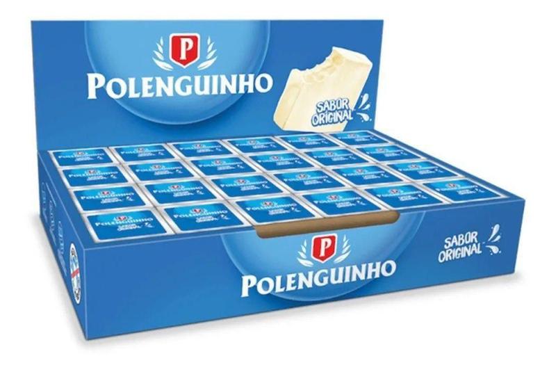 Imagem de 3 caixas de Polenguinho Polenghi Queijo Processado Kit com 216 unidades