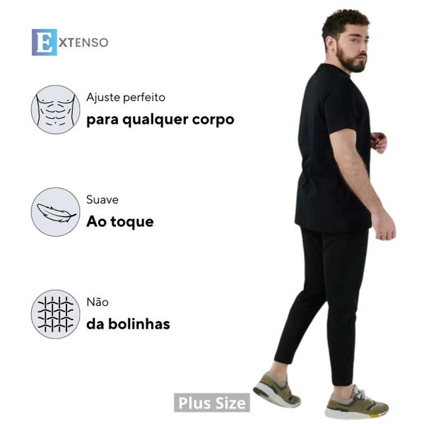 Imagem de 3 Camisetas Térmica Masculina Manga Curta Treino Plus Size