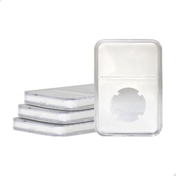 3 Cápsulas Acrílica para Moeda Slab PCCB 25mm Imagem de 3 Cápsulas Acrílica para Moeda Slab PCCB 25mm