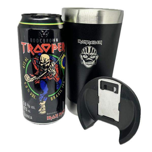 Imagem de 3 Cerveja Ipa Trooper Iron Maiden 473Ml + Copo Térmico 500Ml