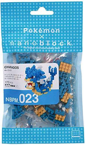 Imagem de 3 Conjunto Nanoblock Bundle - Gyarados, Charizard e Pikachu - Personagens Pokemon ajustáveis (Importação do Japão)