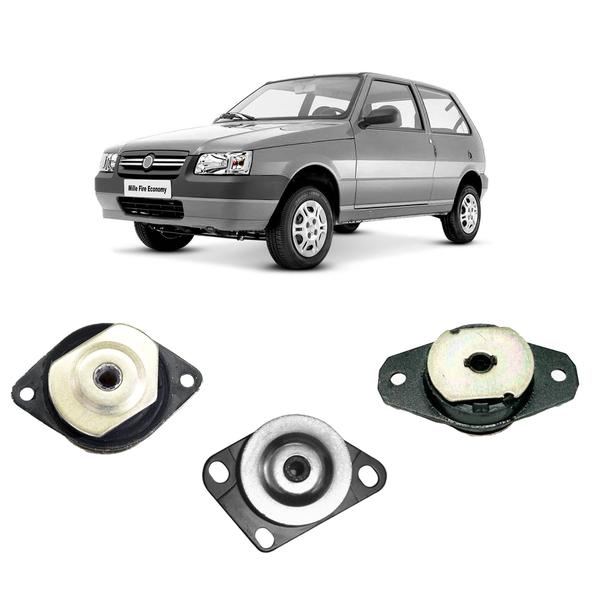 3 Coxim Calço Motor e Cambio Uno Fire 2006 2007 2008 2009 10 - Auto Flex Imagem de 3 Coxim Calço Motor e Cambio Uno Fire 2006 2007 2008 2009 10