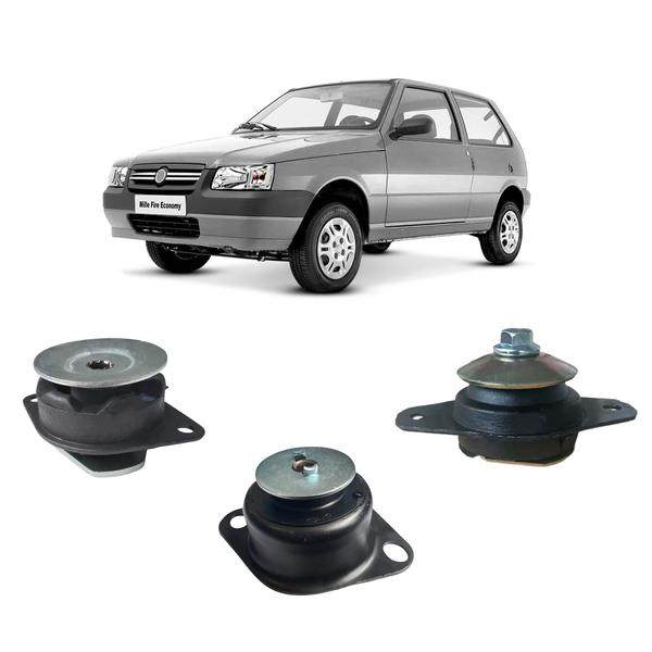 3 Coxim Calço Motor e Cambio Uno Fire 2006 2007 2008 2009 10 - Auto Flex Imagem de 3 Coxim Calço Motor e Cambio Uno Fire 2006 2007 2008 2009 10