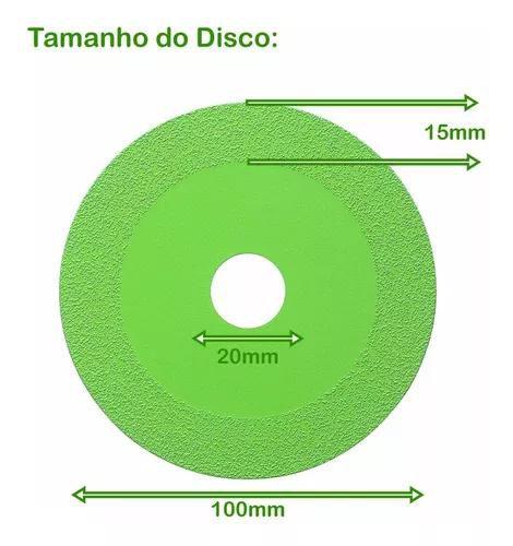 Imagem de 3 Discos Para Cortar Vidro Ceramica Porcelanato Ultra Fino Corte de Espelhos Corte em 45 graus ou reto com precisão