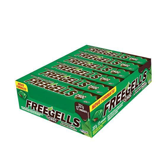 Imagem de 3 Displays Drops Freegells Menta Com Recheio De Chocolate