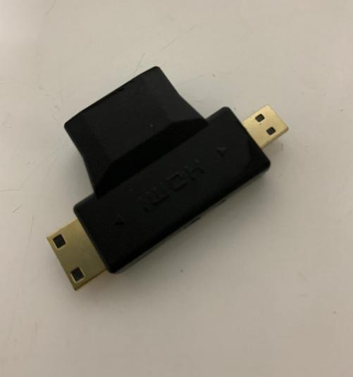 Imagem de 3 Em 1 Hdmi Fêmea Para Mini Hdmi Macho E Micro Hdmi Macho