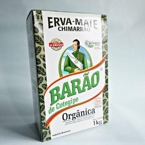 Imagem de 3 Erva Mate Chimarrão BARÃO ORGÂNICA Vácuo Sem Glúten 1 kg