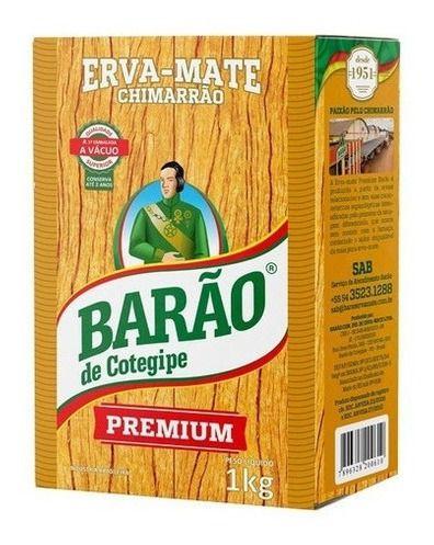3 Erva Mate Chimarrão BARÃO PREMIUM VÁCUO Sem Açúcar 1 Kg - Barão de Cotegipe Imagem de 3 Erva Mate Chimarrão BARÃO PREMIUM VÁCUO Sem Açúcar 1 Kg