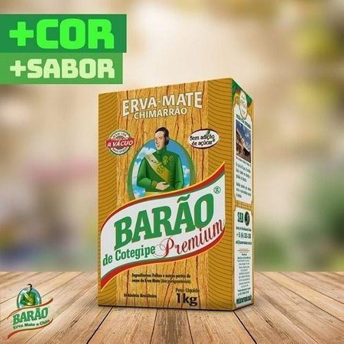 3 Erva Mate Chimarrão BARÃO PREMIUM VÁCUO Sem Açúcar 1 Kg - Barão de Cotegipe Imagem de 3 Erva Mate Chimarrão BARÃO PREMIUM VÁCUO Sem Açúcar 1 Kg