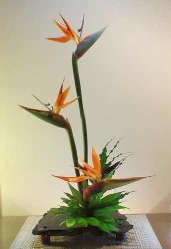 Imagem de 3 Flores Artificial Ave Do Paraíso Strelitzia Estrelicia