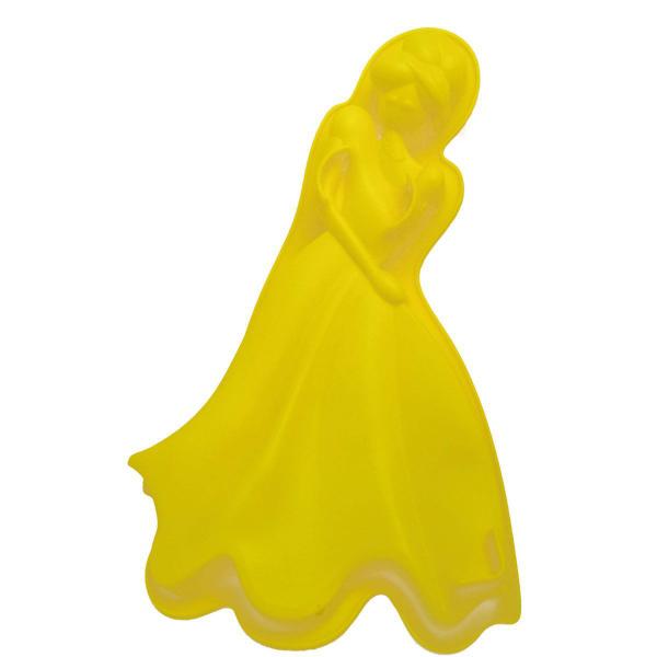 Imagem de 3 Forma de Silicone Para Doces Torta Pudim Bolo Cozinha Princesa Amarela (sili-9)