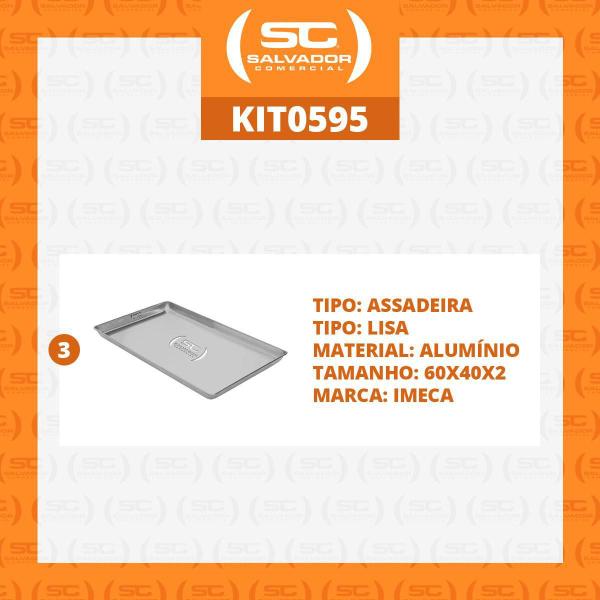 3 Formas Assadeiras Lisa Estampada Alumínio Biscoito 60X40X2 - Imeca Imagem de 3 Formas Assadeiras Lisa Estampada Alumínio Biscoito 60X40X2