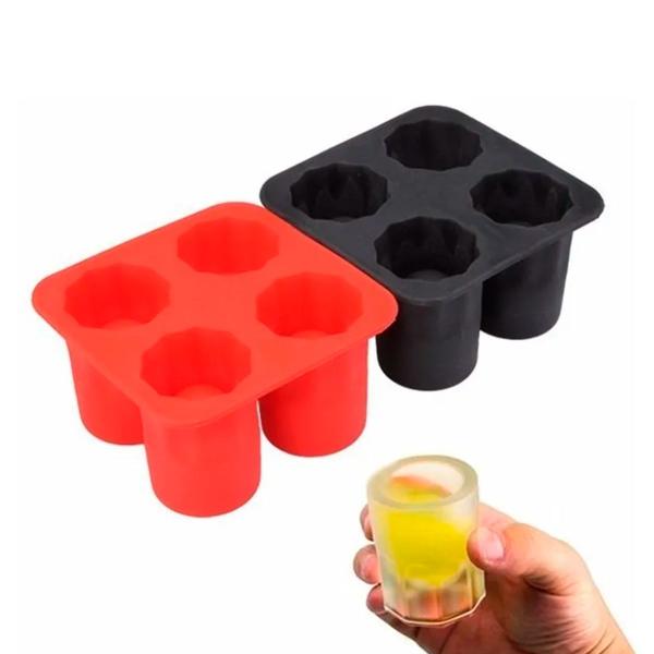 Imagem de 3 Formas De Gelo Silicone Formato Copo Shot Drink Bebidas