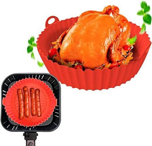 Imagem de 3 Formas Silicone Airfryer Reutilizável Tapete Microondas