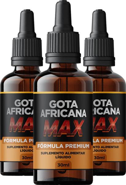 Imagem de 3 frasco gota max africana original 30ml super potente