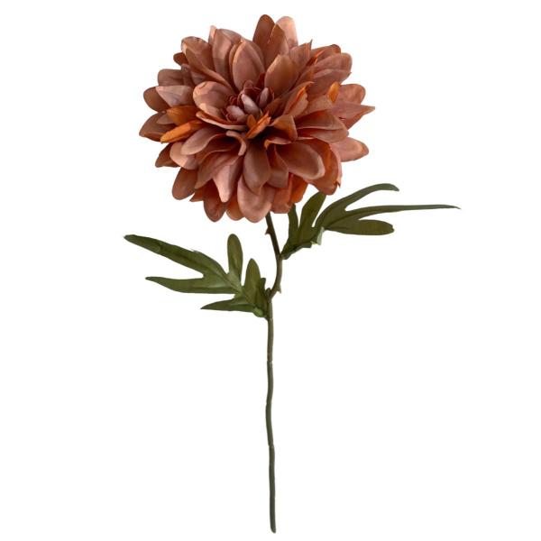 Imagem de 3 galhos flor Dhalia alta qualidade aparência natural flor artificial decoração casa ou escritório - DE2721