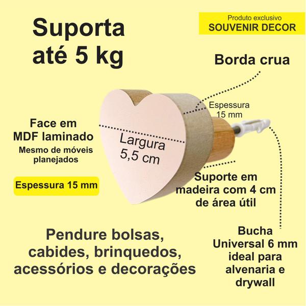 3 Ganchos de parede coração infantil decoração baby 3Cabb15c - Souvenir Decor Imagem de 3 Ganchos de parede coração infantil decoração baby 3Cabb15c