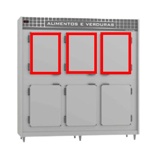 Imagem de 3 Gaxetas Balcão Refrigerado Inox Para Polofrio 4005 48x64