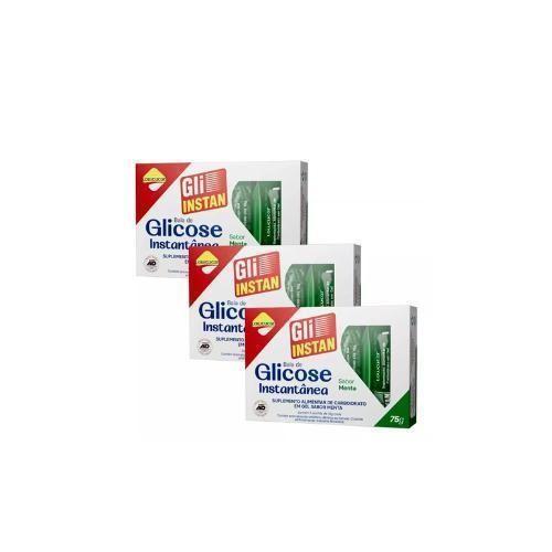 3 Gli-Instan Glicose Instantânea Lowçucar Menta 5X15G - Lowcucar Imagem de 3 Gli-Instan Glicose Instantânea Lowçucar Menta 5X15G