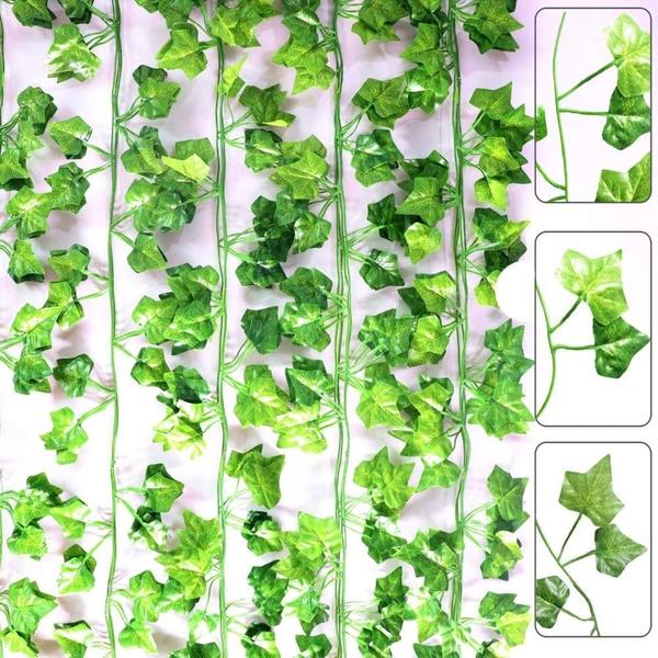 Imagem de 3 Hera Corrente Artificial- Folha de Uva Trepadeira 6 Metros