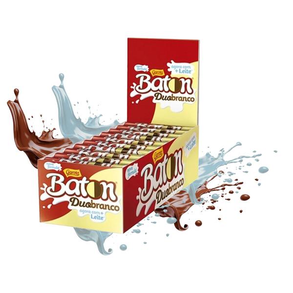 3 Kit Chocolate Baton Garoto 480g Cx Ao leite, Branco e Duo Imagem de 3 Kit Chocolate Baton Garoto 480g Cx Ao leite, Branco e Duo