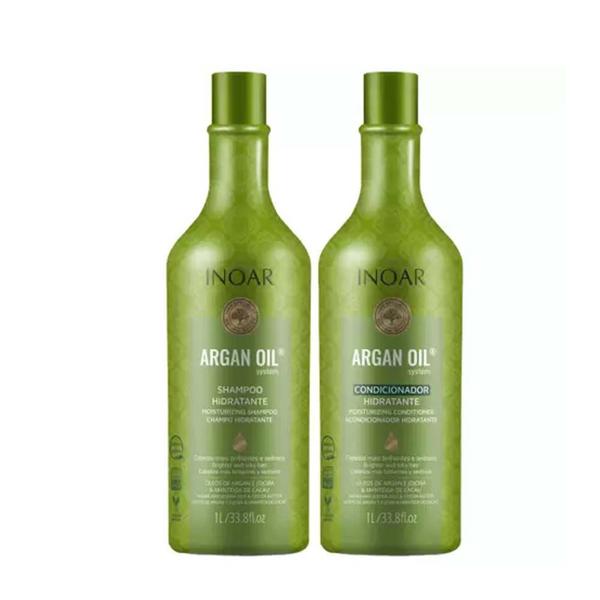 Imagem de 3 Kits Shampoo E Condicionador Argan Oil 1litro - Inoar