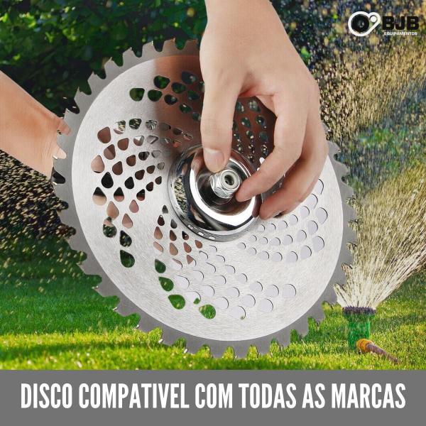 Imagem de 3 Lamina Disco 40 Dts Roçadeira Para Stihl Nakasaki Vulcan