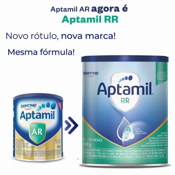 Imagem de 3 Latas - Aptamil RR  Fórmula Infantil  Danone -800 Gr