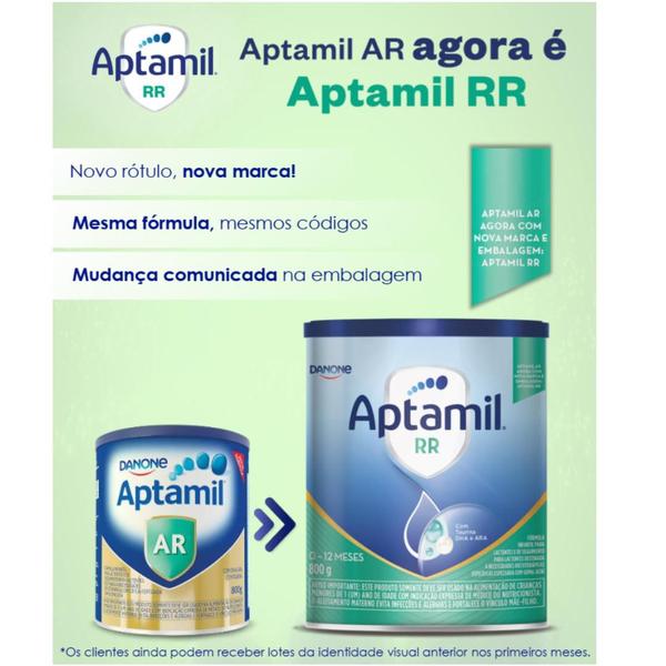 Imagem de 3 Latas - Aptamil RR - Fórmula infantil em pó - Danone 800 g