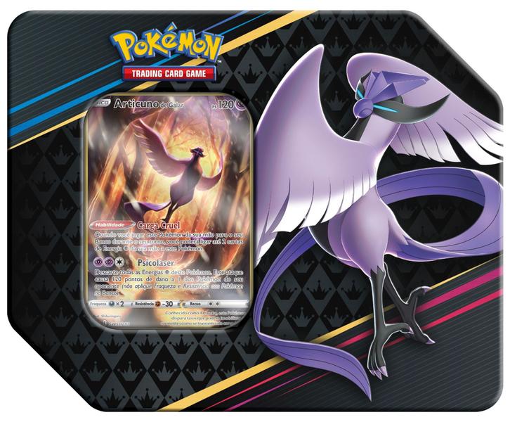 Imagem de 3 Latas Pokémon Realeza Absoluta Articuno, Moltres e Zapdos Copag Cartas Cards - 7896192321923