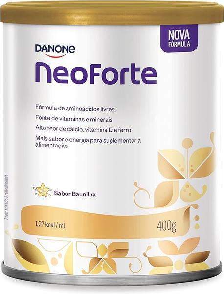 Imagem de 3 latas- Suplemento Alimentar NEOFORTE BAUNILHA- Danone Nutricia- 400gr