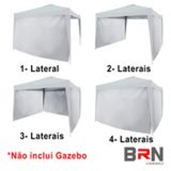 Imagem de 3 Laterais De Fechamento Branca 3x1,80 Metros Para Tenda 3x3