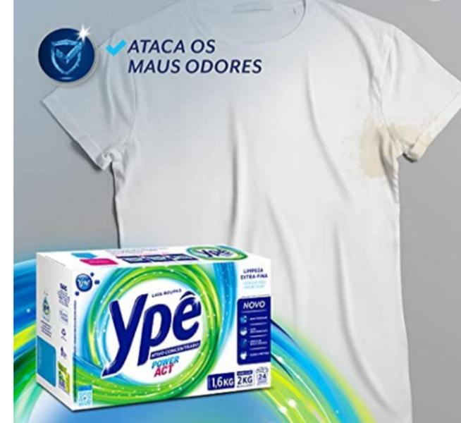 Imagem de 3 LAVA ROUPAS PÓ YPÊ POWER ACT  1,6 kilo