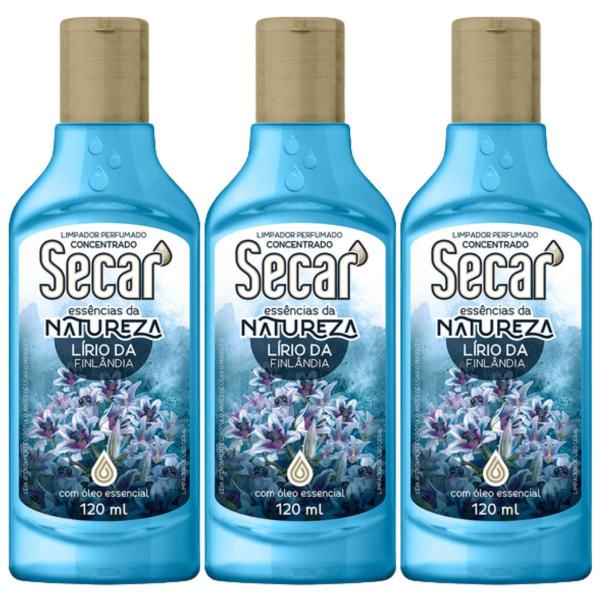 3 Limpador Perfumado Concentrado Fragrâncias 120ml Secar Imagem de 3 Limpador Perfumado Concentrado Fragrâncias 120ml Secar
