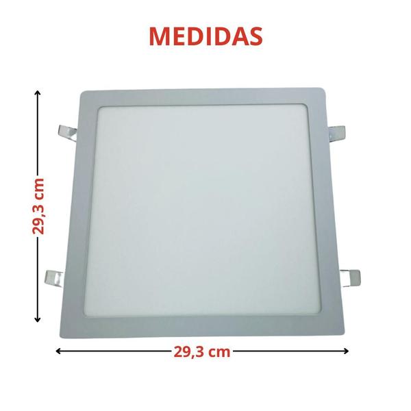 Imagem de 3 Luminárias Painel Led Embutir Philips Pila 24w 6500k