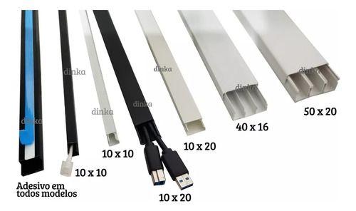 3 Metros Canaleta Preta Larga 40x16mm Grande Grossa Fio Cabo - Loja Dinka Imagem de 3 Metros Canaleta Preta Larga 40x16mm Grande Grossa Fio Cabo