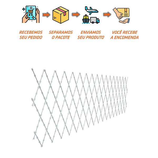 Imagem de 3 Metros Rede Concertina Laminada 0,5M De Altura Scudo