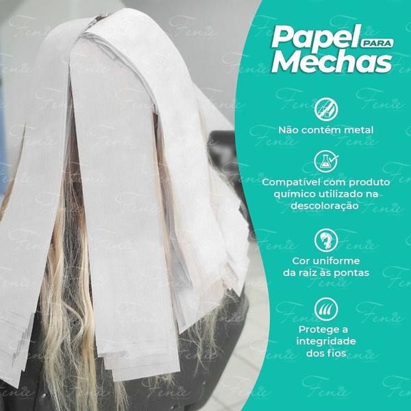 Imagem de 3 Pacotes Papel Para Mechas Multicolors V 11x47cm 150 Folhas