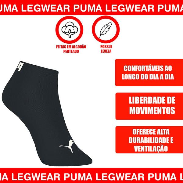 Imagem de 3 Pares De Meias Em Algodão Modelo Cano Curto Esportivas Sport Masculinas