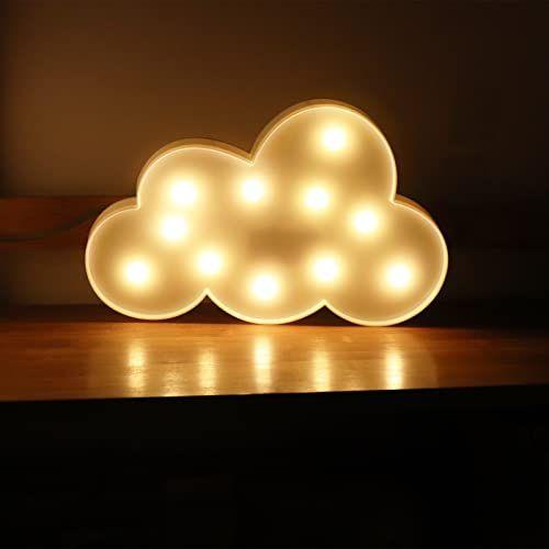 3 PCS 3D Crescente Lua Luz Nuvem Led Star Lamp, AUSAYE Luzes Noturnas Decorativas Sala Decoração NightLight para Crianças Adultos Presentes de Natal de Aniversário Imagem de 3 PCS 3D Crescente Lua Luz Nuvem Led Star Lamp, AUSAYE Luzes Noturnas Decorativas Sala Decoração NightLight para Crianças Adultos Presentes de Natal de Aniversário