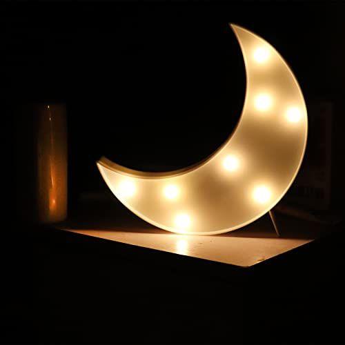 Imagem de 3 PCS 3D Crescente Lua Luz Nuvem Led Star Lamp, AUSAYE Luzes Noturnas Decorativas Sala Decoração NightLight para Crianças Adultos Presentes de Natal de Aniversário