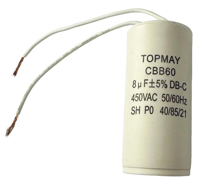 Imagem de 3 pçs capacitor de partida - acv 8uf x 450v - 8 uf x 450 vac