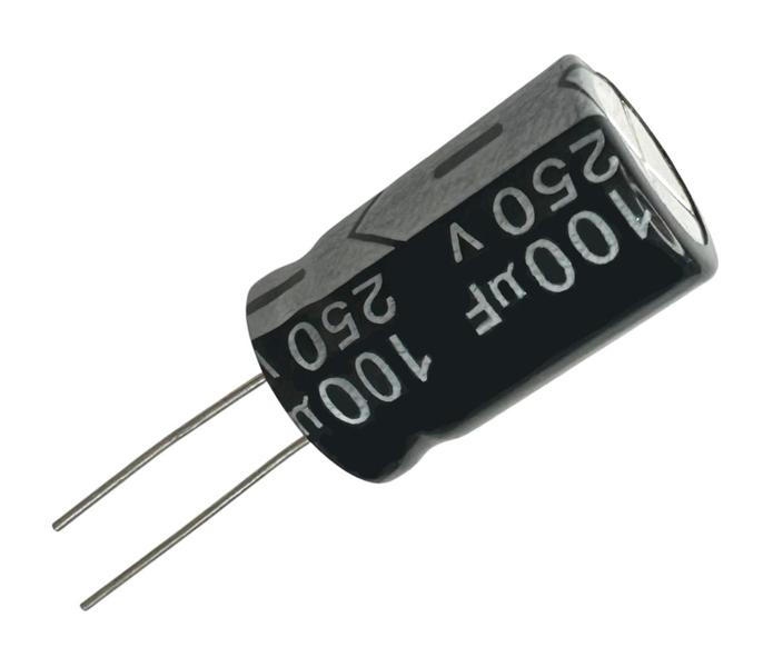 Imagem de 3 PCS CAPACITOR ELETROLITICO 100X250V - 100UF X 250V - 105º