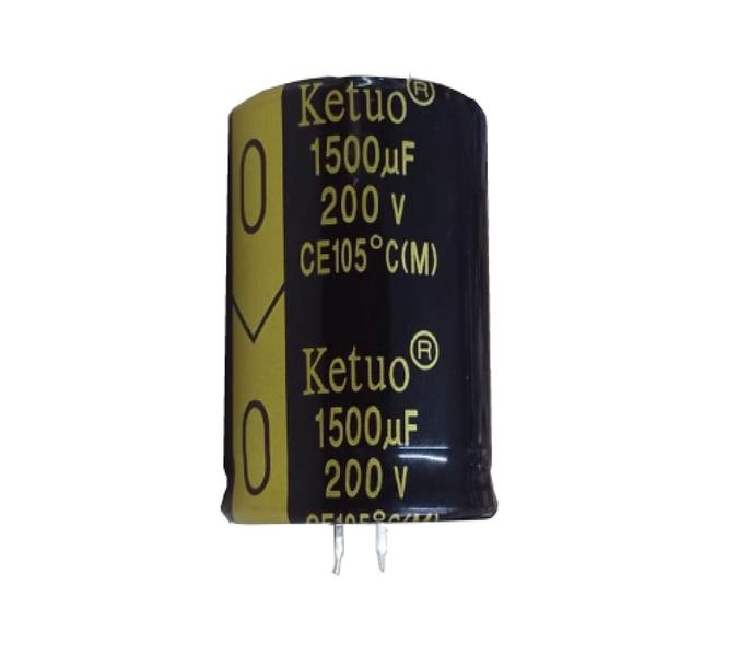 Imagem de 3 Pçs - Capacitor Eletrolitico 1500x200v - 1500uf X 200v